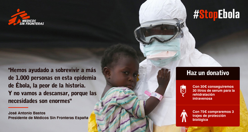 Campaña STOP EBOLA de Médicos Sin Fronteras